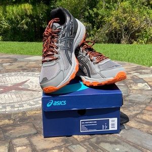 Men’s ASICS running shoes.